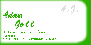 adam goll business card